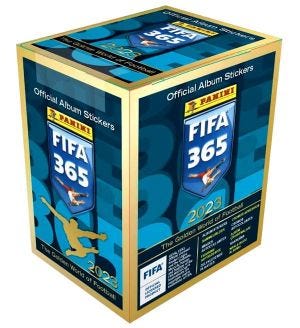 CAIXA 50 SAQUETAS PANINI FIFA 365 STICKER COLLECTION 2023